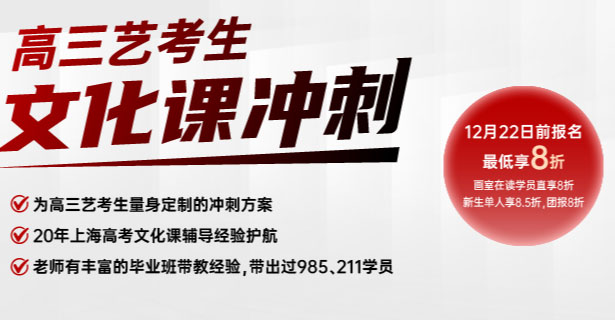 文化冲刺课启动!专属艺术生的高效提分课!